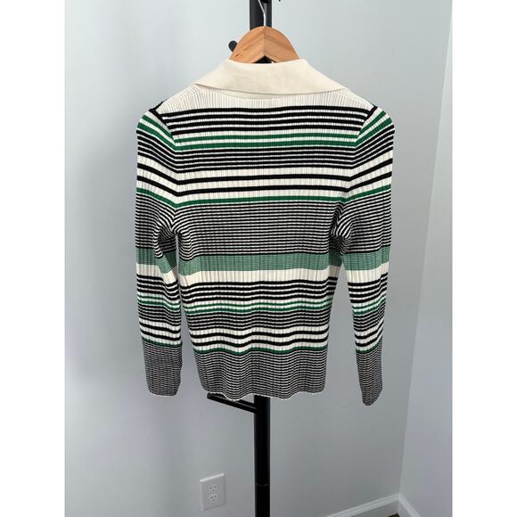 & Other Stories Collared Wool Blend Striped Sweater - Picture 3 of 6
